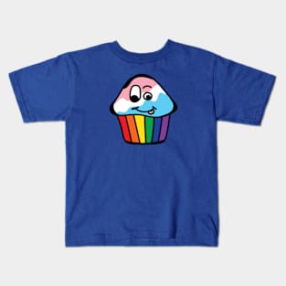 Trans Pride Rainbow Cupcake Kids T-Shirt